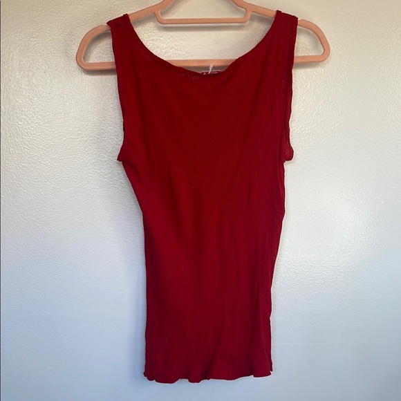 Womens Jockey Red Scoop Neck Sleeveless Tank Top size medium womens tanktop - Picture 8 of 14